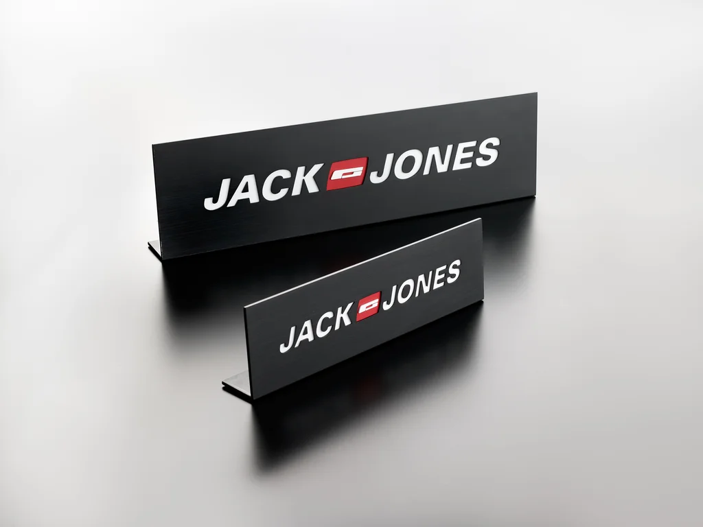 Jack & Jones: Retail signage display produced by Casadevall Group.