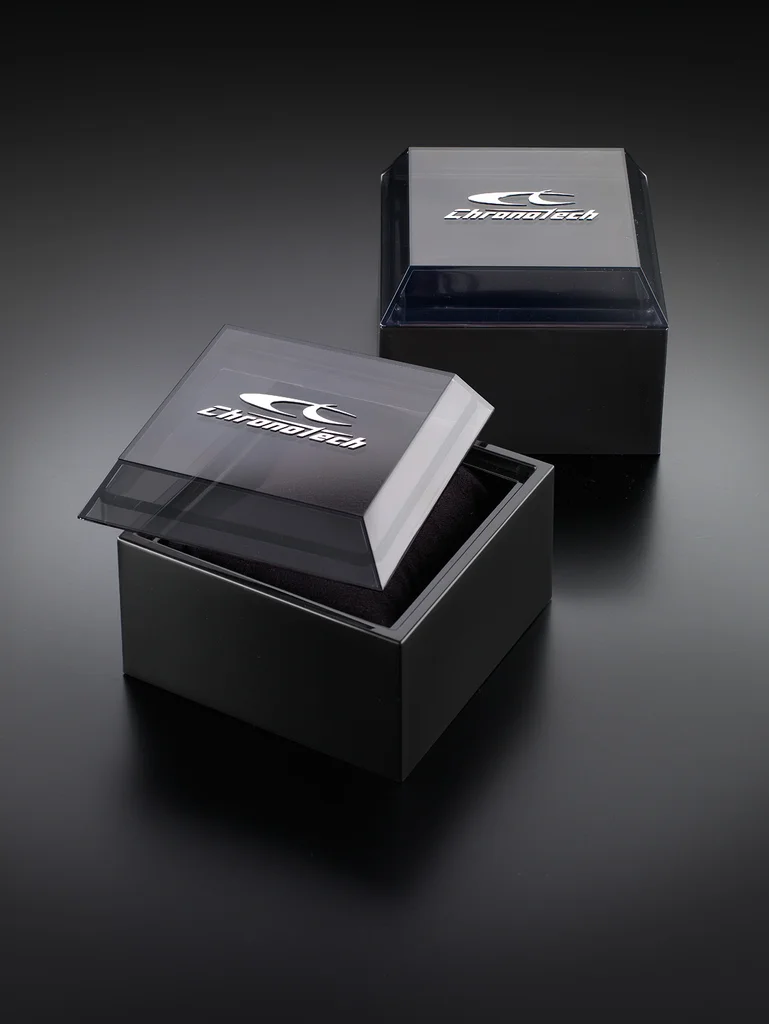 Chronotech: Watch box for a timepiece produced by Casadevall Group.