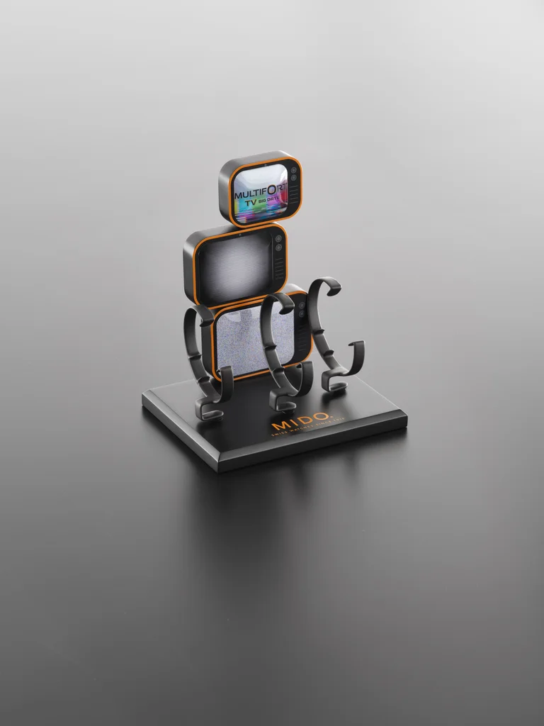 Mido: Watch counter display produced by Casadevall Group.