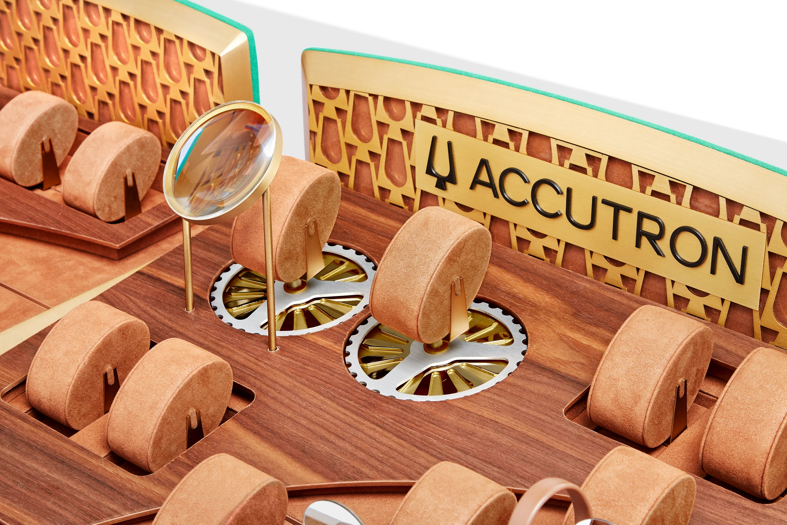 Accutron: A modular countertop display produced by Casadevall Group.