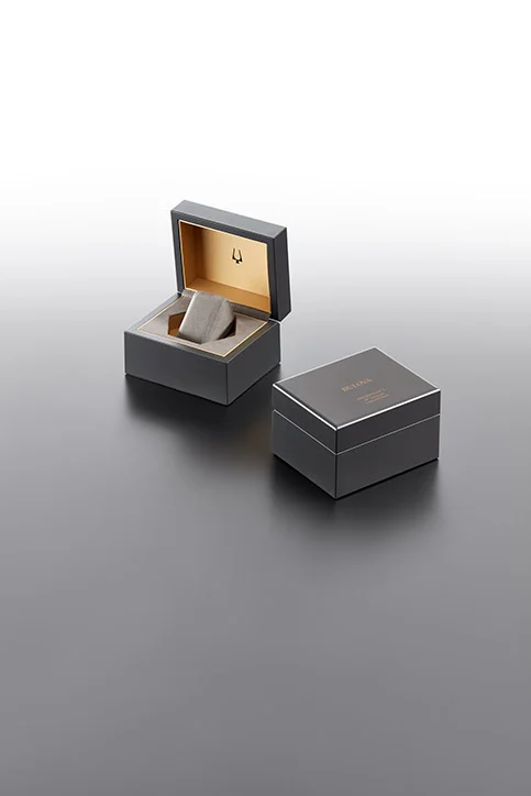 Bulova: Archive watch box produced by Casadevall Group.