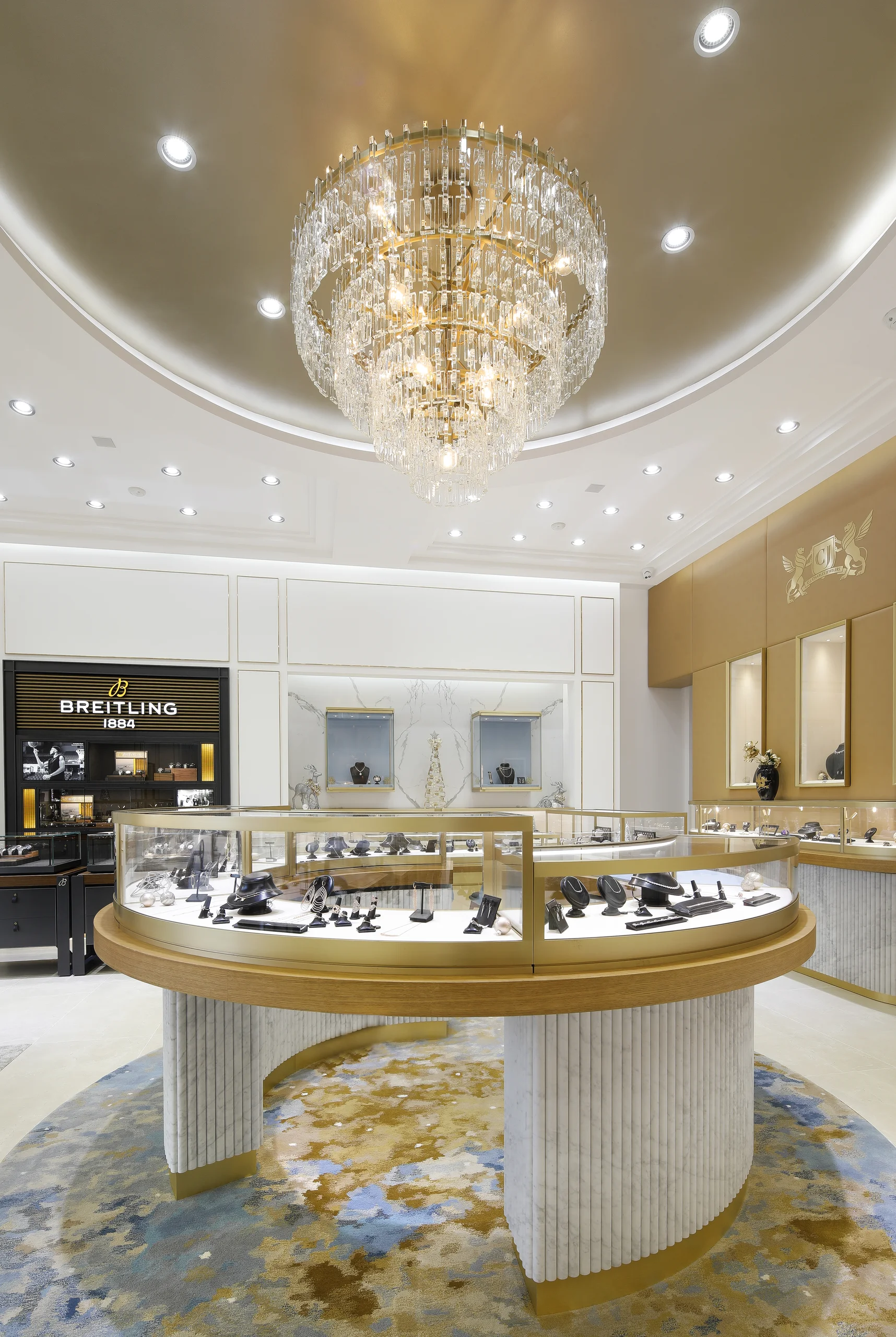 Boutique interior and display cabinet produced by Casadevall Group.