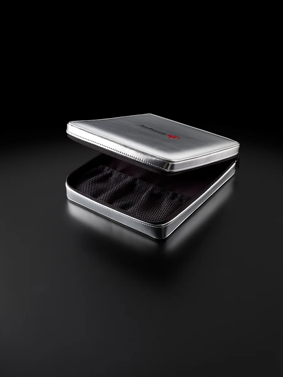 Audison: Zipped, book-style casing produced by Casadevall Group.